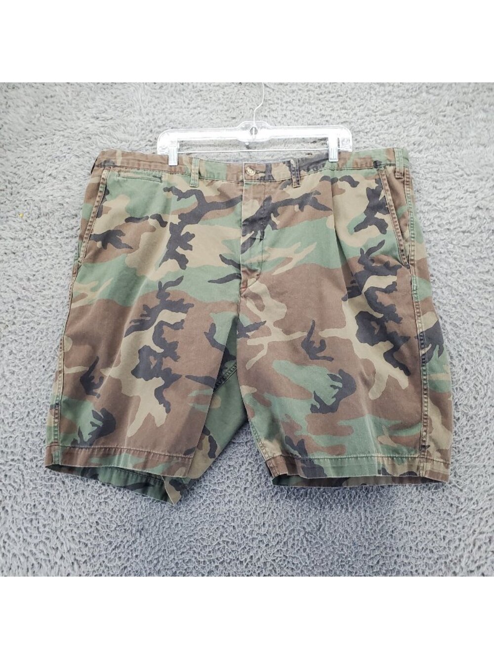 Polo Ralph Lauren Shorts Mens 44 Green Camouflage Classic Cotton Casual Fit